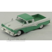 94215-1-ЯТ Ford Ranchero 1957г. бело-зеленый